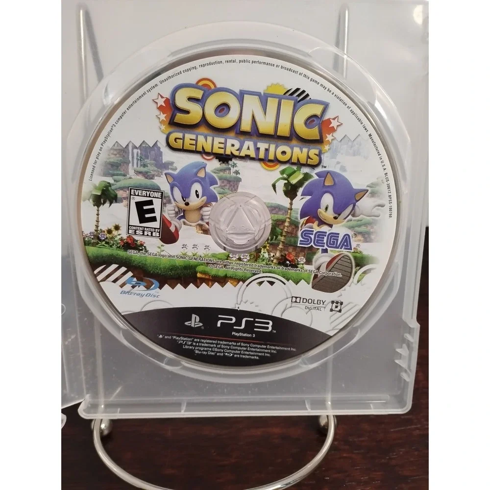 Sonic Generations Sony PlayStation 3 Action Adventure Game